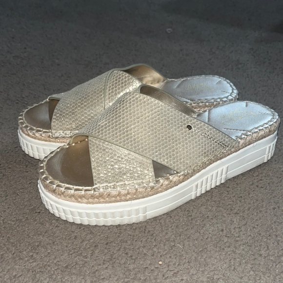 Size 8 FRANCO Sarto platform sandals - Picture 1 of 3